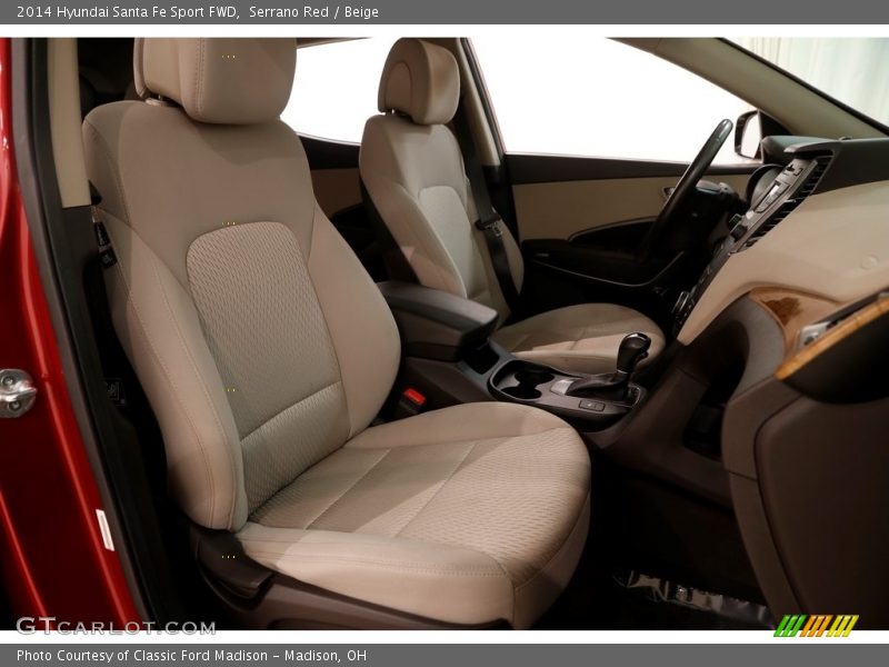 Serrano Red / Beige 2014 Hyundai Santa Fe Sport FWD