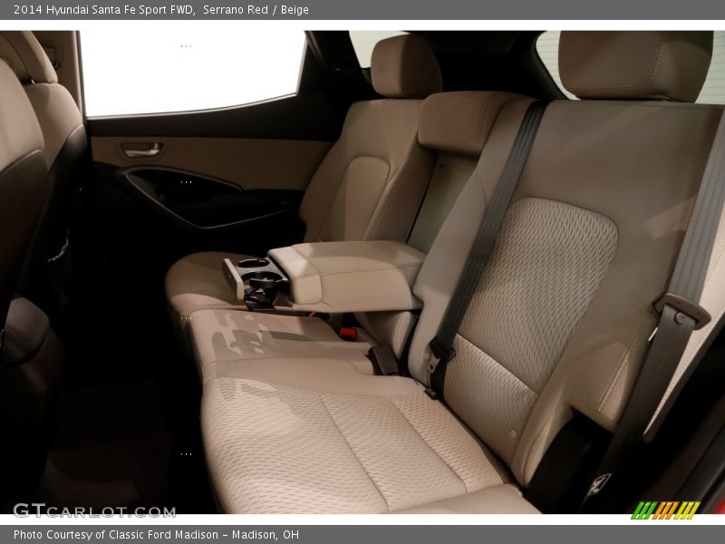 Serrano Red / Beige 2014 Hyundai Santa Fe Sport FWD