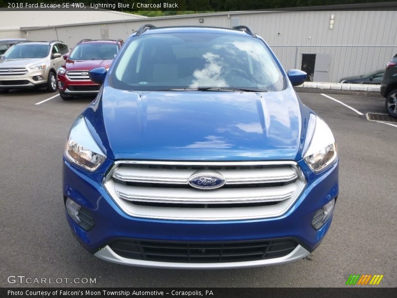 Lightning Blue / Charcoal Black 2018 Ford Escape SE 4WD