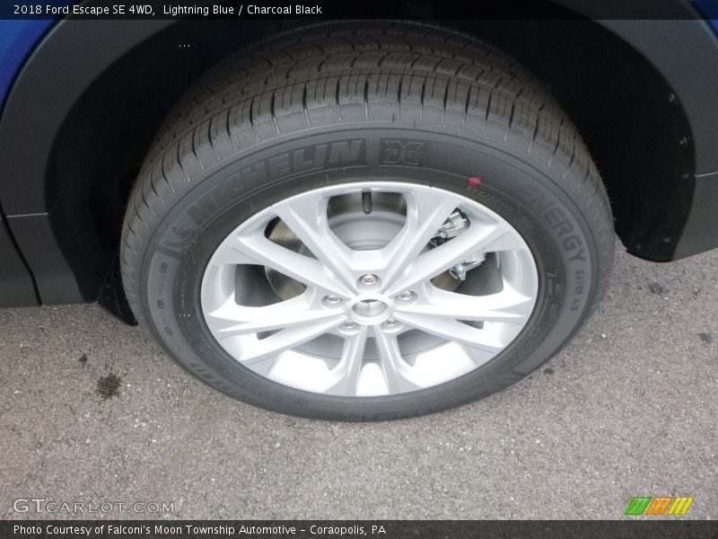Lightning Blue / Charcoal Black 2018 Ford Escape SE 4WD