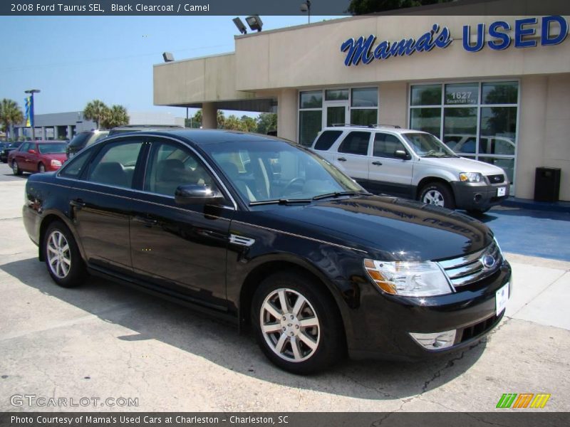 Black Clearcoat / Camel 2008 Ford Taurus SEL