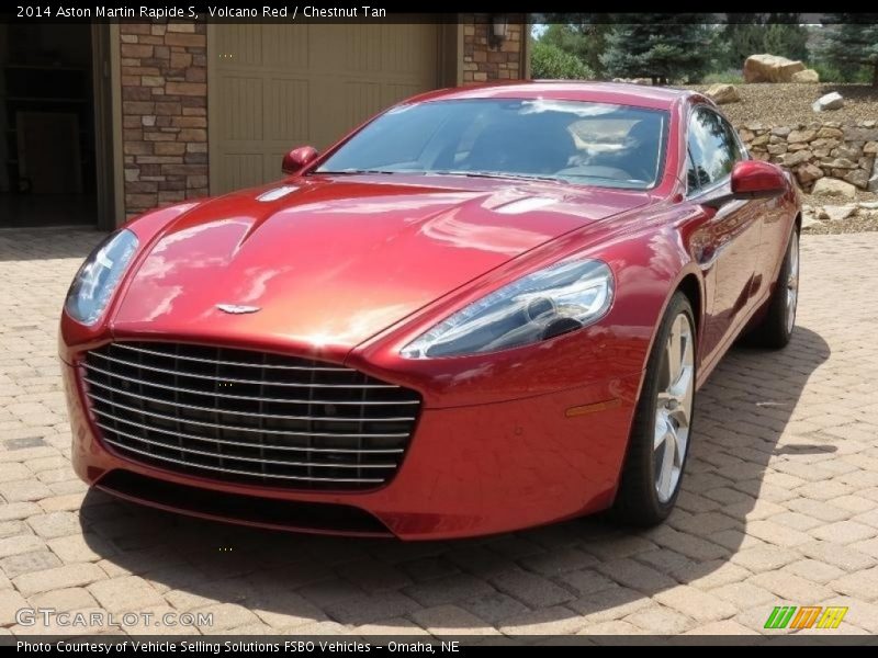 Volcano Red / Chestnut Tan 2014 Aston Martin Rapide S