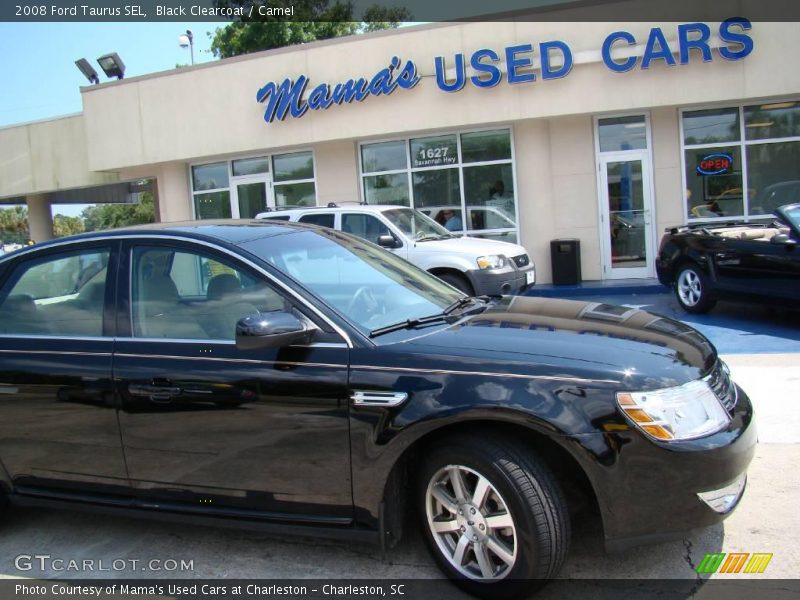 Black Clearcoat / Camel 2008 Ford Taurus SEL