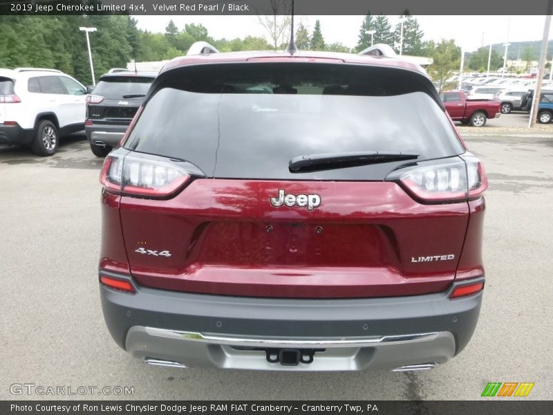 Velvet Red Pearl / Black 2019 Jeep Cherokee Limited 4x4