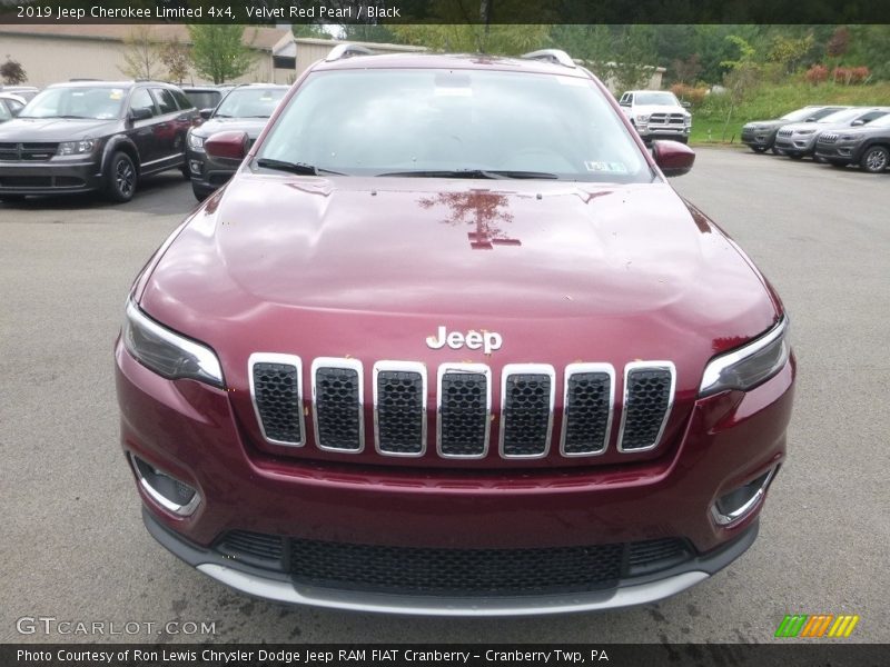 Velvet Red Pearl / Black 2019 Jeep Cherokee Limited 4x4