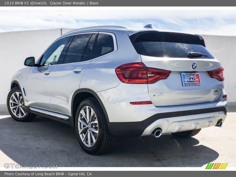 Glacier Silver Metallic / Black 2019 BMW X3 sDrive30i
