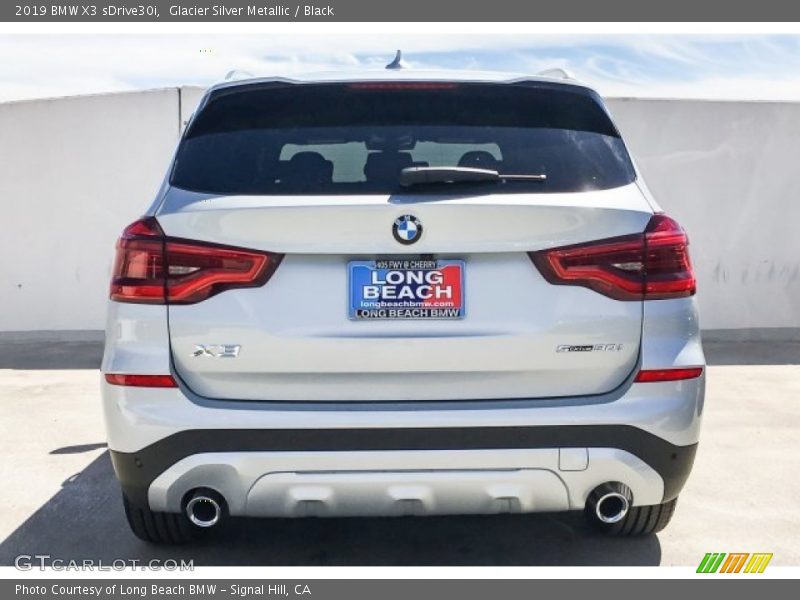 Glacier Silver Metallic / Black 2019 BMW X3 sDrive30i