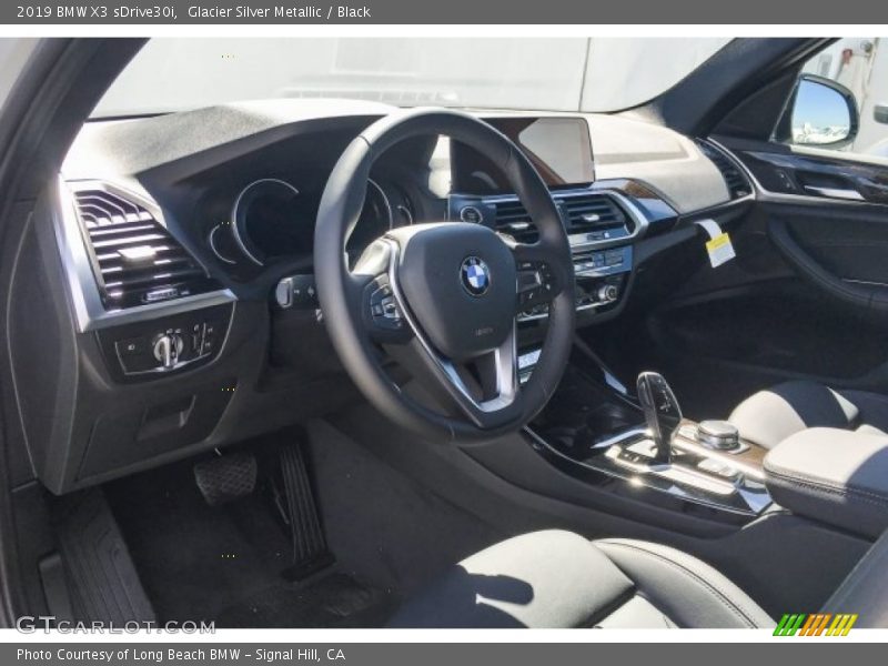 Glacier Silver Metallic / Black 2019 BMW X3 sDrive30i
