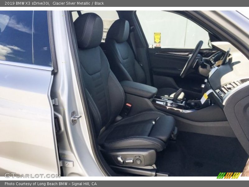 Glacier Silver Metallic / Black 2019 BMW X3 sDrive30i