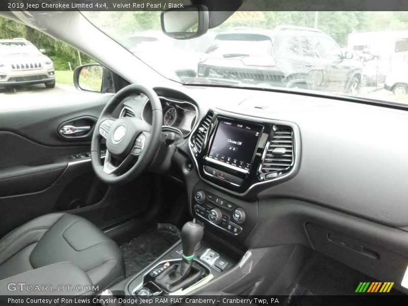 Velvet Red Pearl / Black 2019 Jeep Cherokee Limited 4x4