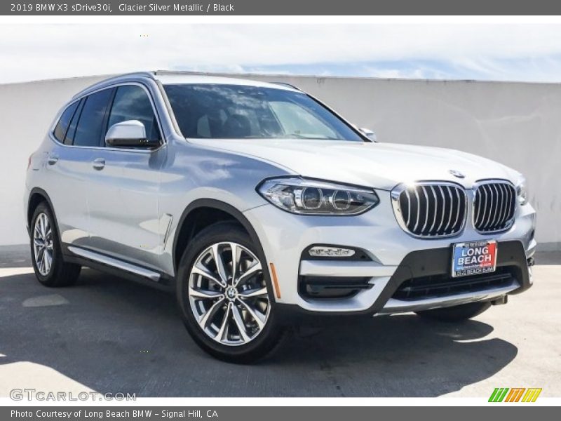 Glacier Silver Metallic / Black 2019 BMW X3 sDrive30i