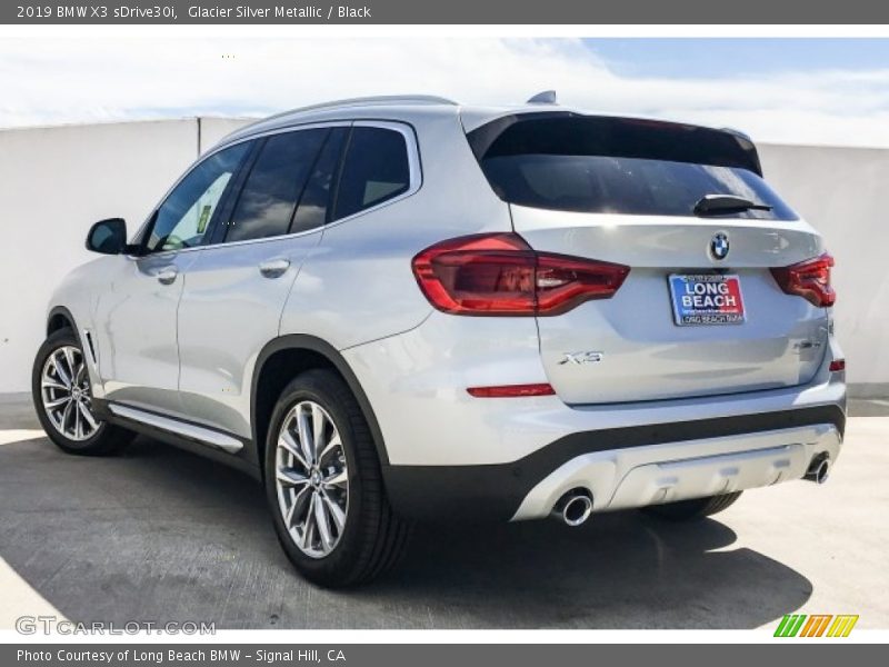 Glacier Silver Metallic / Black 2019 BMW X3 sDrive30i