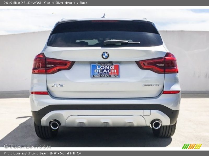 Glacier Silver Metallic / Black 2019 BMW X3 sDrive30i