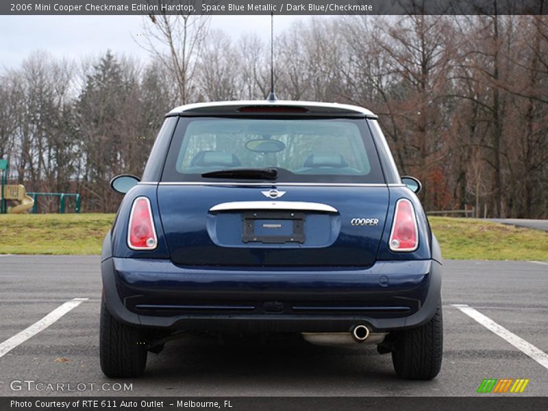 Space Blue Metallic / Dark Blue/Checkmate 2006 Mini Cooper Checkmate Edition Hardtop