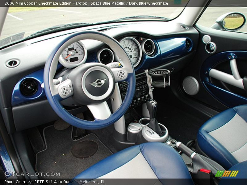 Space Blue Metallic / Dark Blue/Checkmate 2006 Mini Cooper Checkmate Edition Hardtop