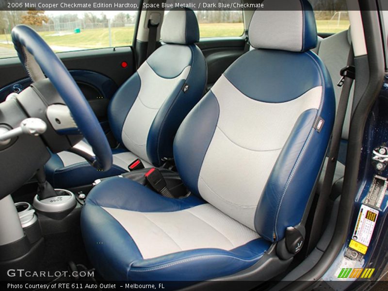 Space Blue Metallic / Dark Blue/Checkmate 2006 Mini Cooper Checkmate Edition Hardtop