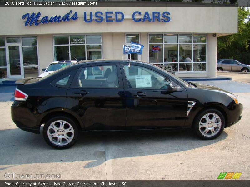 Black / Medium Stone 2008 Ford Focus SES Sedan