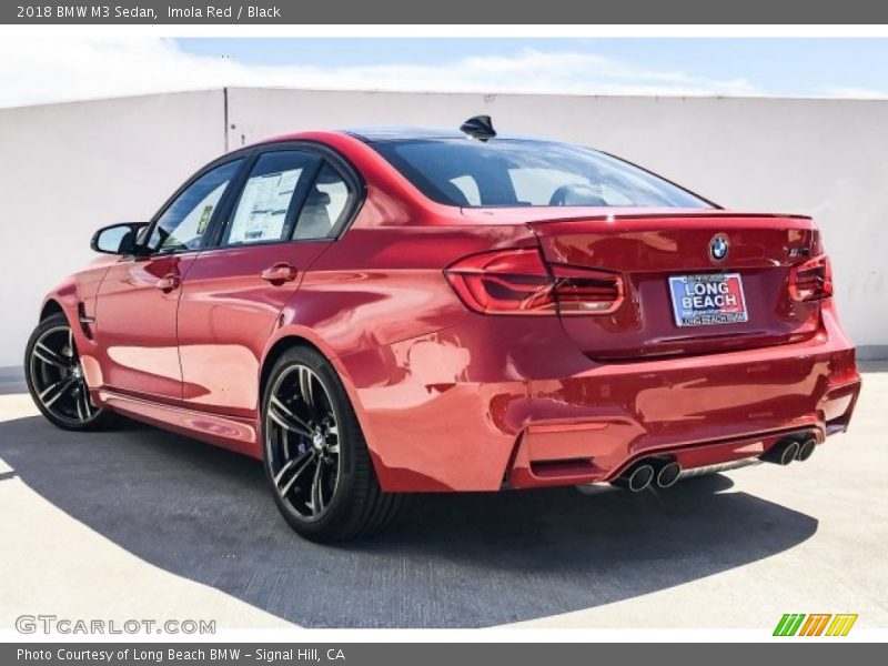 Imola Red / Black 2018 BMW M3 Sedan