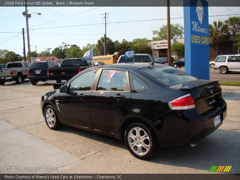 Black / Medium Stone 2008 Ford Focus SES Sedan