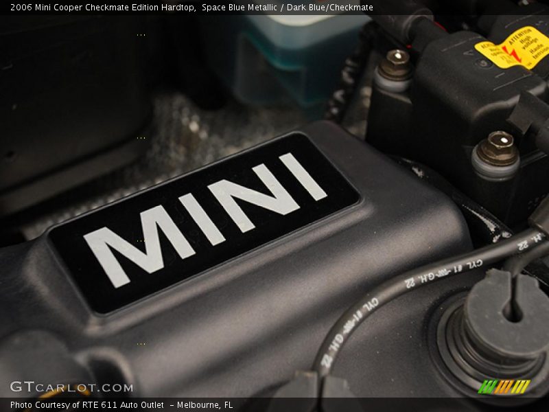 Space Blue Metallic / Dark Blue/Checkmate 2006 Mini Cooper Checkmate Edition Hardtop