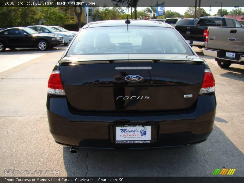 Black / Medium Stone 2008 Ford Focus SES Sedan