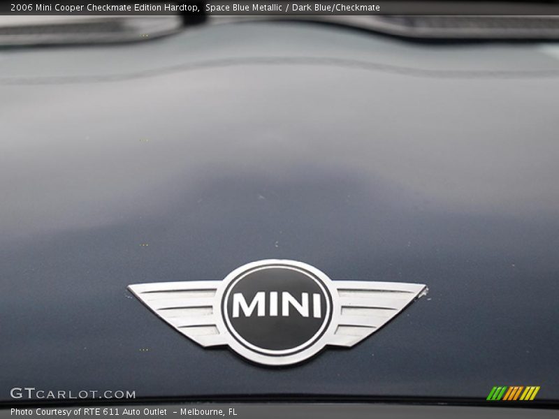 Space Blue Metallic / Dark Blue/Checkmate 2006 Mini Cooper Checkmate Edition Hardtop