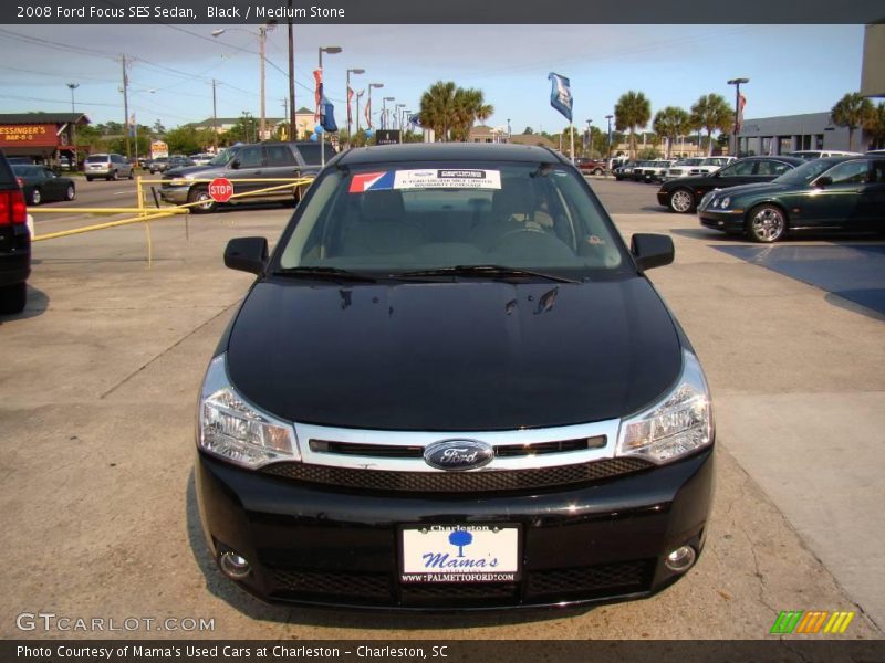 Black / Medium Stone 2008 Ford Focus SES Sedan