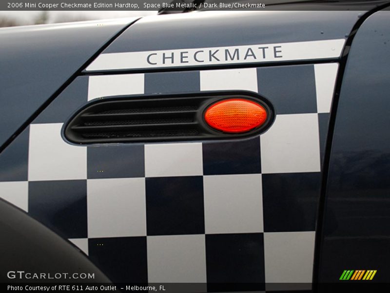 Space Blue Metallic / Dark Blue/Checkmate 2006 Mini Cooper Checkmate Edition Hardtop
