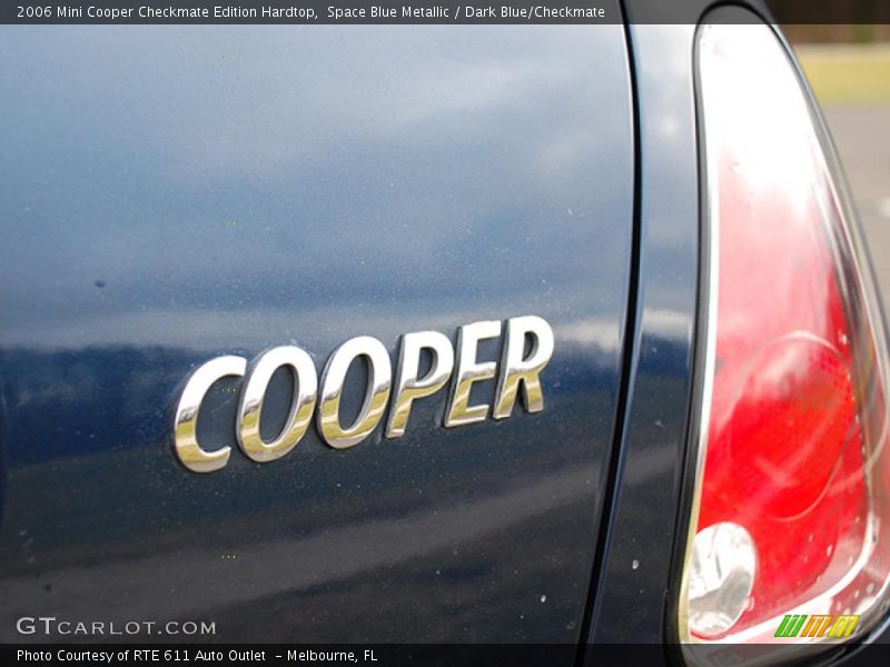 Space Blue Metallic / Dark Blue/Checkmate 2006 Mini Cooper Checkmate Edition Hardtop