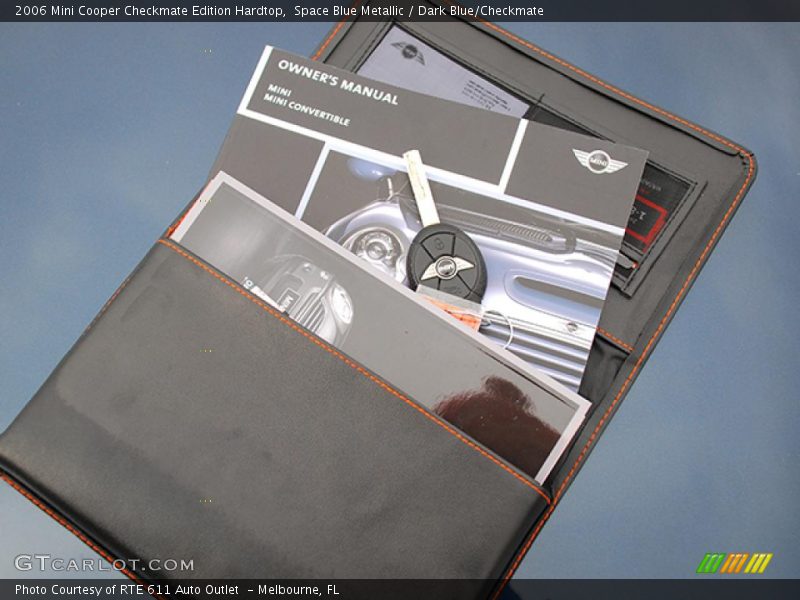 Space Blue Metallic / Dark Blue/Checkmate 2006 Mini Cooper Checkmate Edition Hardtop