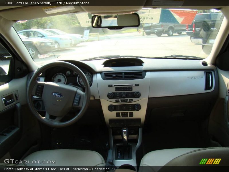 Black / Medium Stone 2008 Ford Focus SES Sedan