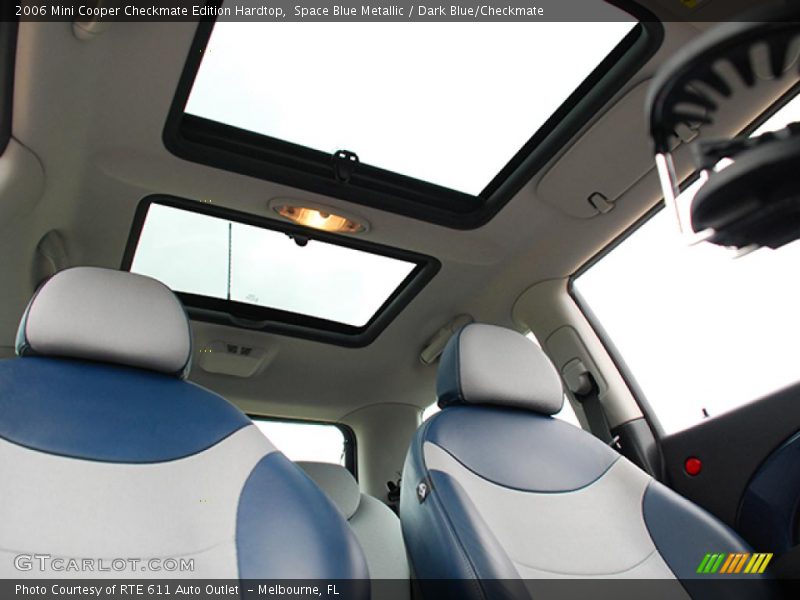 Space Blue Metallic / Dark Blue/Checkmate 2006 Mini Cooper Checkmate Edition Hardtop