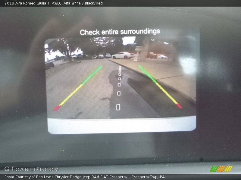 Alfa White / Black/Red 2018 Alfa Romeo Giulia Ti AWD