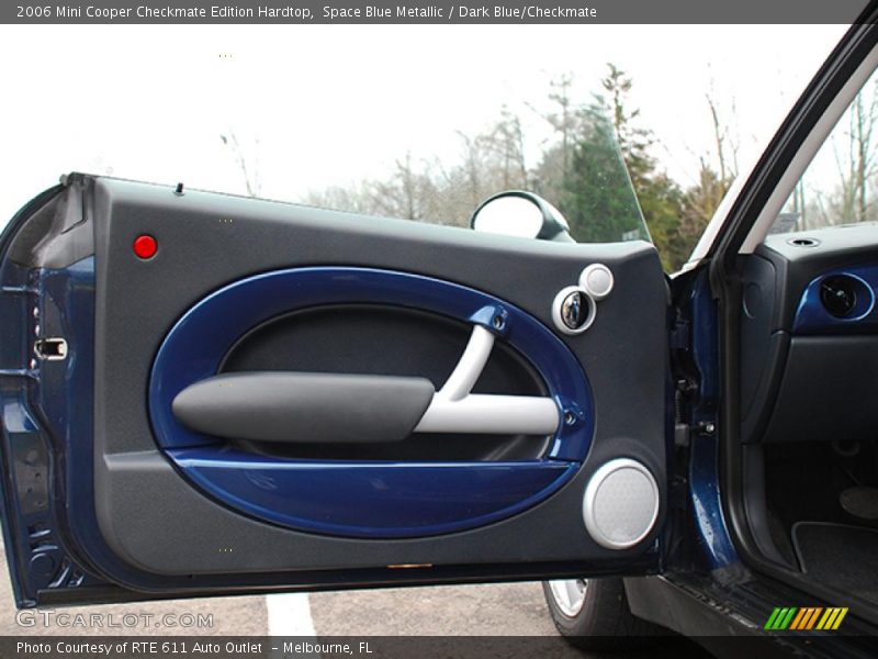 Space Blue Metallic / Dark Blue/Checkmate 2006 Mini Cooper Checkmate Edition Hardtop