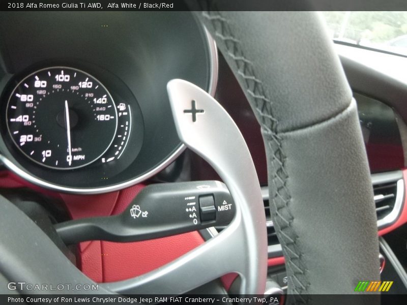 Alfa White / Black/Red 2018 Alfa Romeo Giulia Ti AWD
