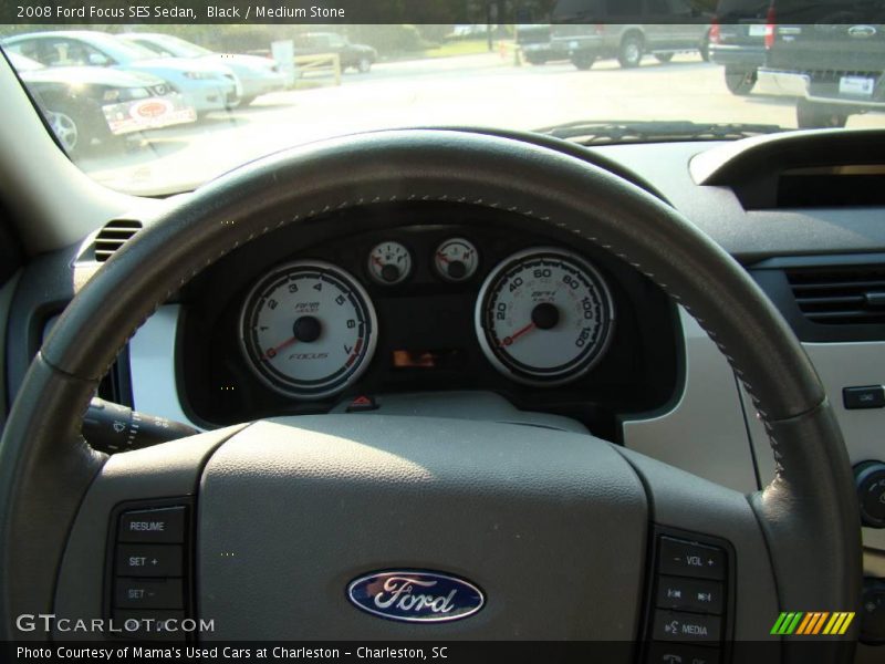 Black / Medium Stone 2008 Ford Focus SES Sedan