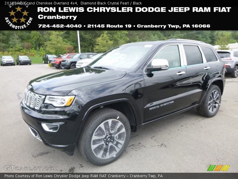Diamond Black Crystal Pearl / Black 2018 Jeep Grand Cherokee Overland 4x4