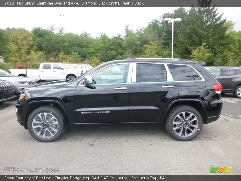 Diamond Black Crystal Pearl / Black 2018 Jeep Grand Cherokee Overland 4x4