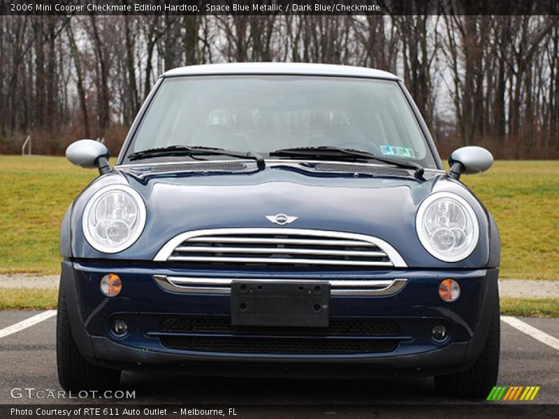 Space Blue Metallic / Dark Blue/Checkmate 2006 Mini Cooper Checkmate Edition Hardtop