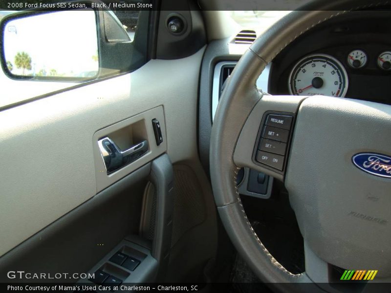 Black / Medium Stone 2008 Ford Focus SES Sedan