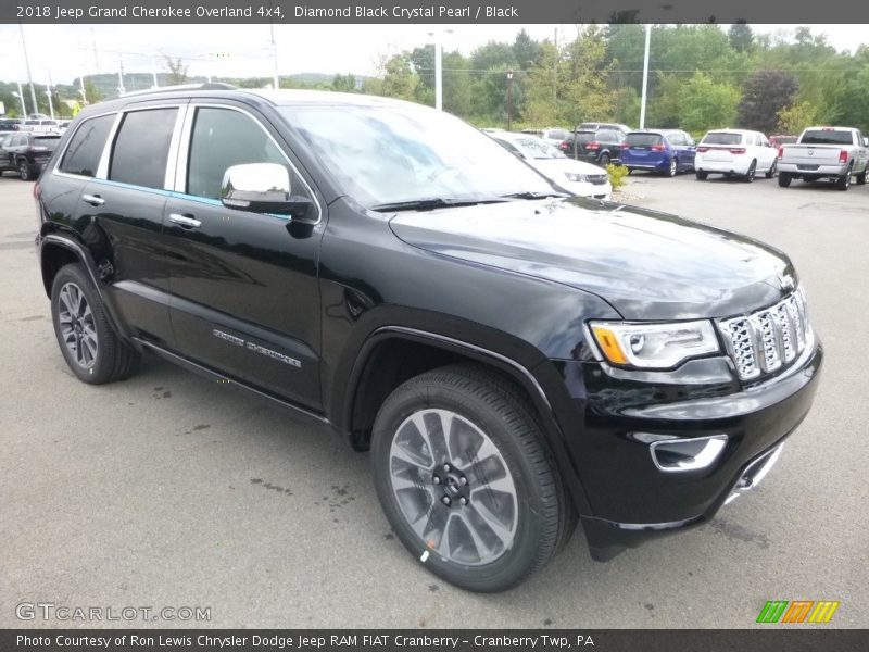 Diamond Black Crystal Pearl / Black 2018 Jeep Grand Cherokee Overland 4x4