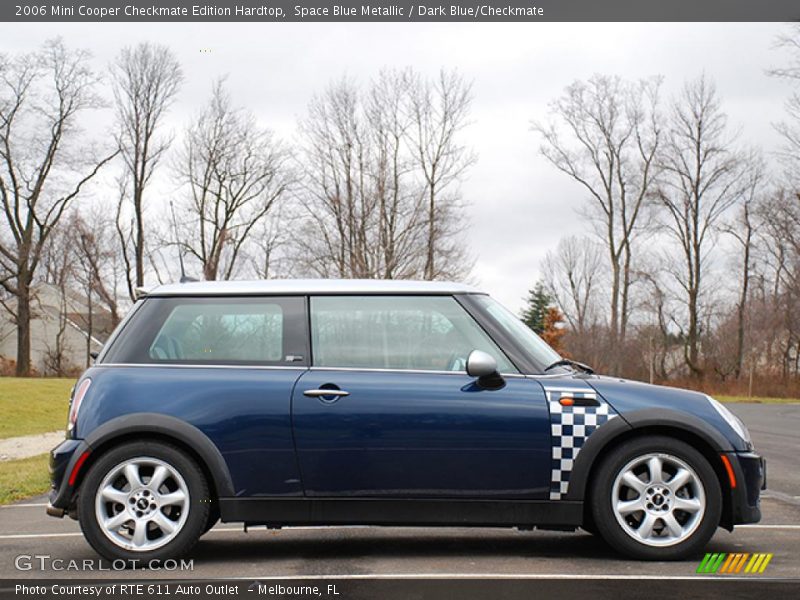 Space Blue Metallic / Dark Blue/Checkmate 2006 Mini Cooper Checkmate Edition Hardtop