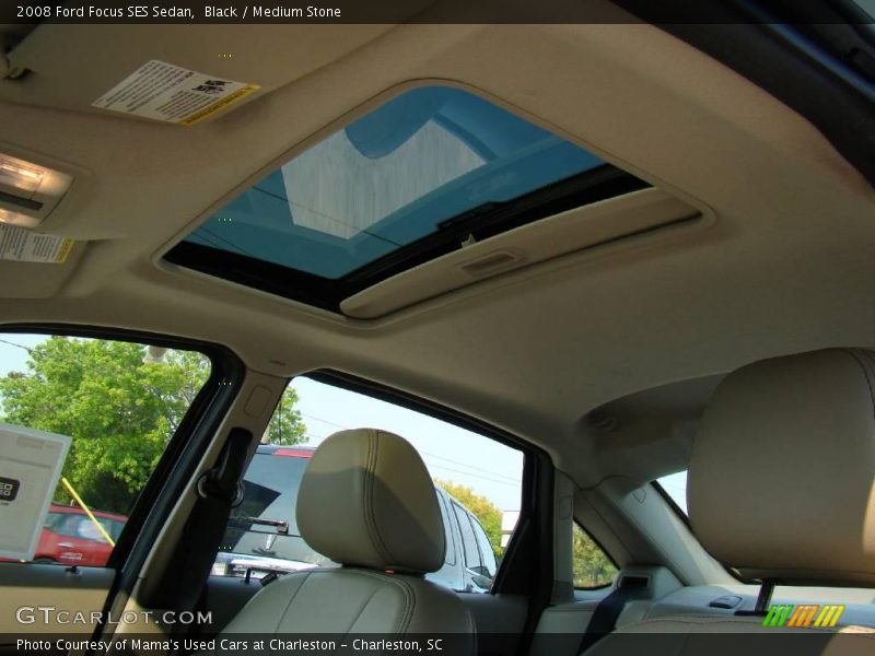 Black / Medium Stone 2008 Ford Focus SES Sedan