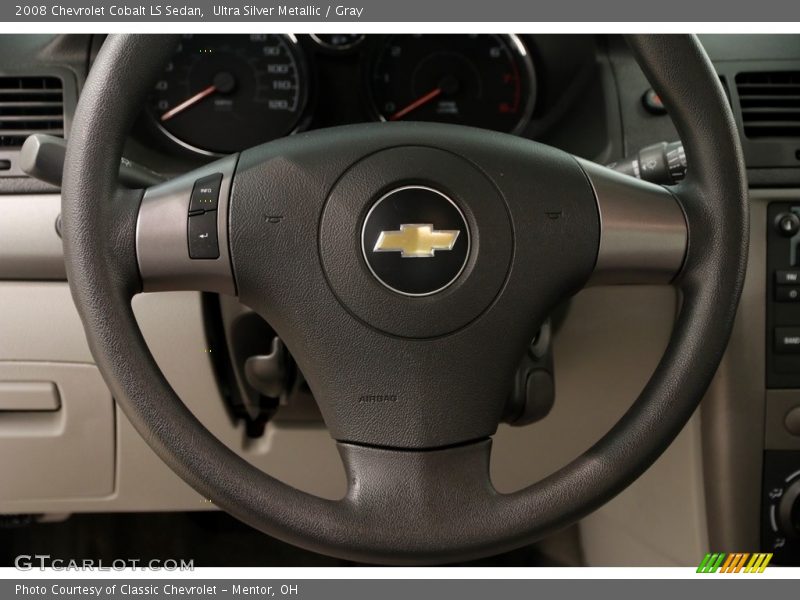 Ultra Silver Metallic / Gray 2008 Chevrolet Cobalt LS Sedan