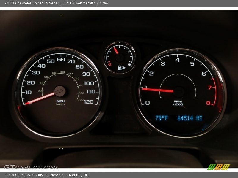Ultra Silver Metallic / Gray 2008 Chevrolet Cobalt LS Sedan