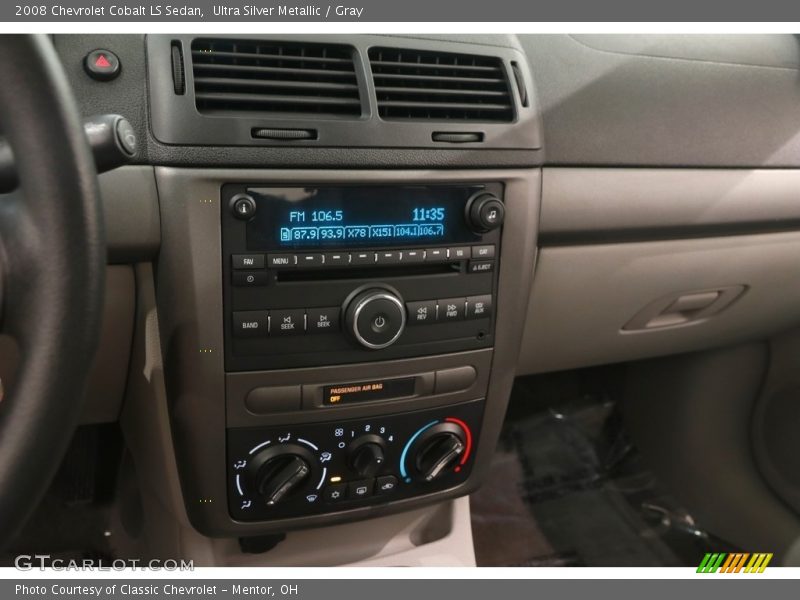Ultra Silver Metallic / Gray 2008 Chevrolet Cobalt LS Sedan