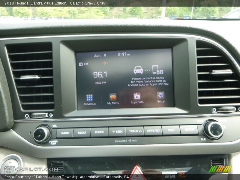 Galactic Gray / Gray 2018 Hyundai Elantra Value Edition