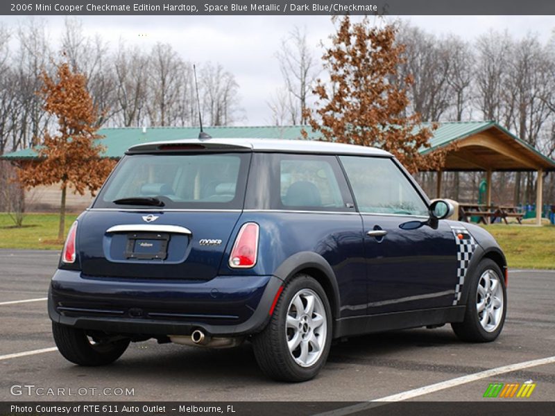 Space Blue Metallic / Dark Blue/Checkmate 2006 Mini Cooper Checkmate Edition Hardtop