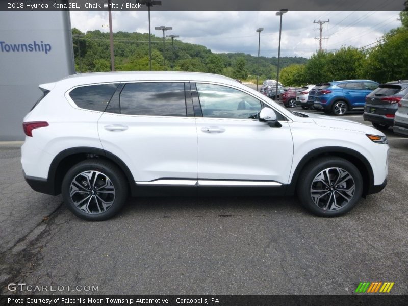 Chalk White / Black 2018 Hyundai Kona SEL