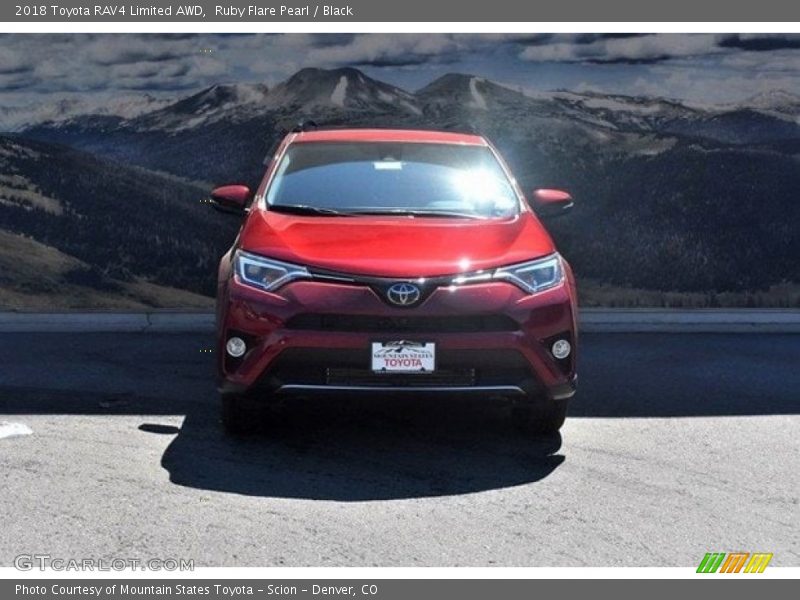 Ruby Flare Pearl / Black 2018 Toyota RAV4 Limited AWD